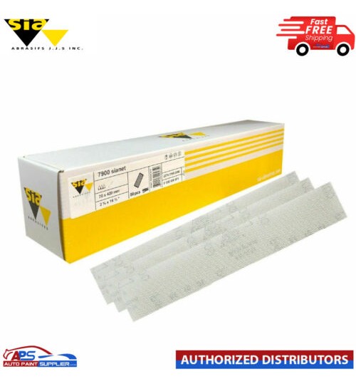 Sia Abrasives 7900 SIANET NET Long Sanding Strips 70x420mm 50pc Block